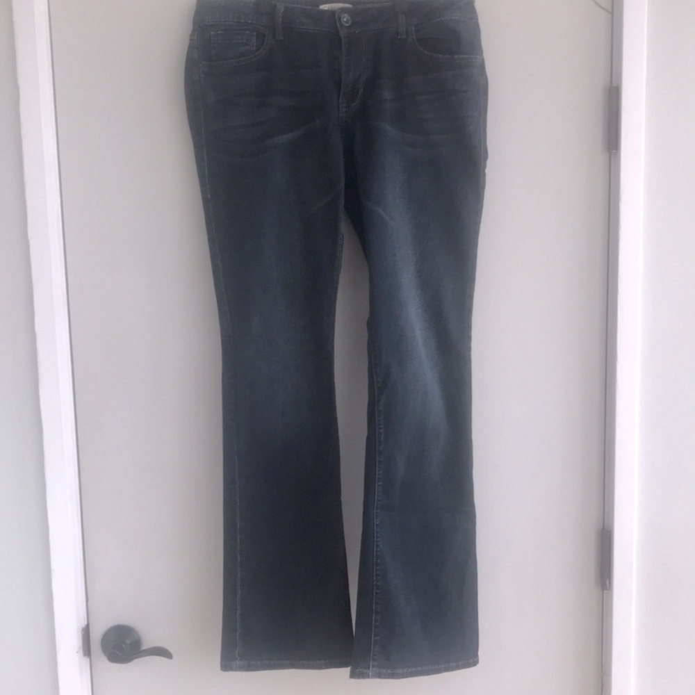 CAbi Women's Dark Blue Flare Jeans